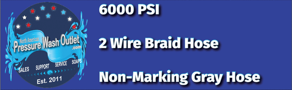 6000 PSI 2 WIRE BRAID HOSES
